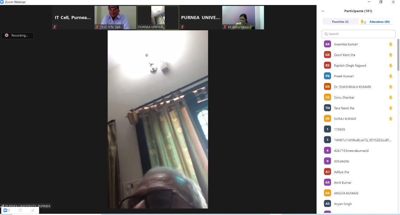National Webinar on "Need and Process of Psychological Counselling For Well Being of People During Covid-19 Pandemic"